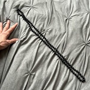 24” Black onyx necklace